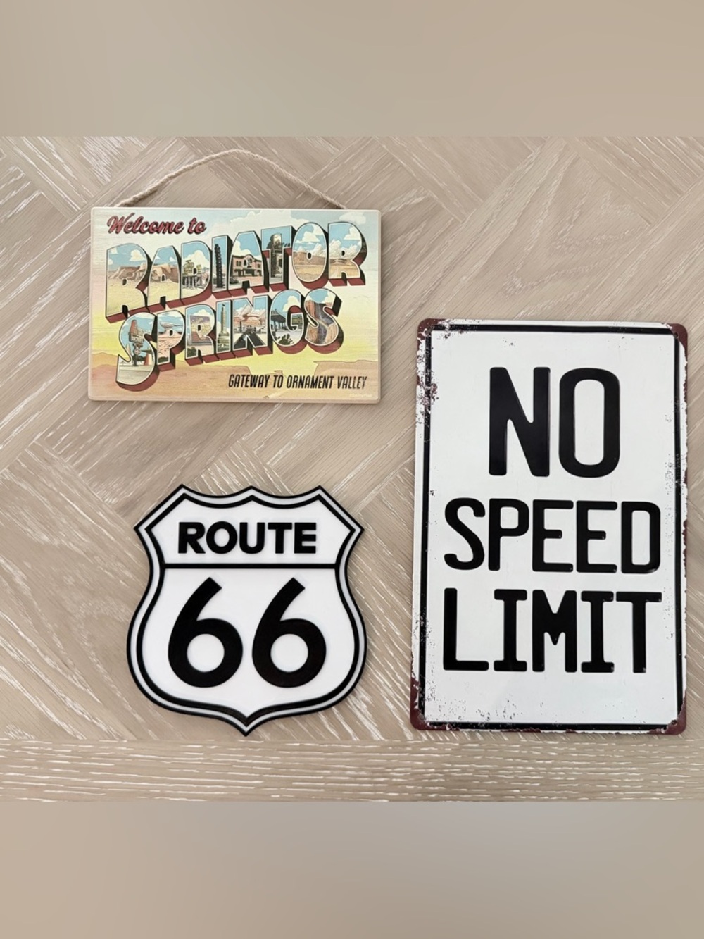 Cars Wall Decor Set of 3